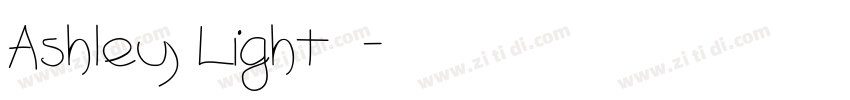 Ashley Light字体字体转换